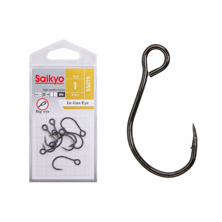 Крючки Saikyo SS075 In-line Eye
