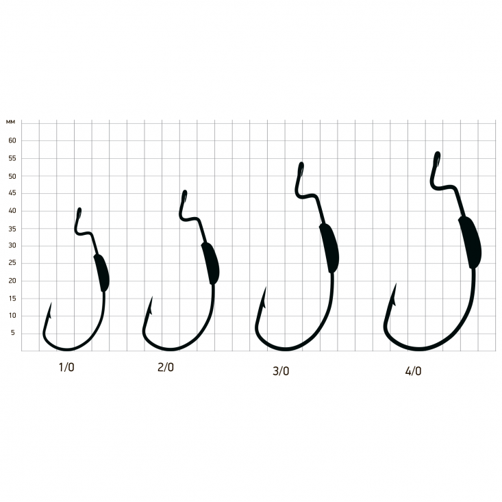Крючки офсетные Saikyo BS-2333 Weighted